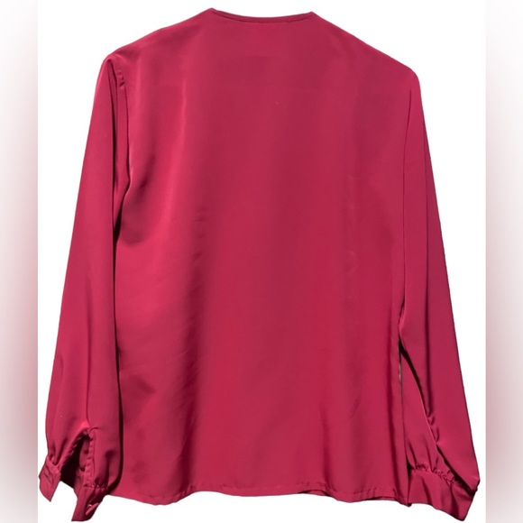 Country Sophisticates by Pendleton VINTAGE Red Blouse Long Sleeved Women’s 6 - Picture 2 of 7